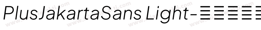 PlusJakartaSans Light字体转换
